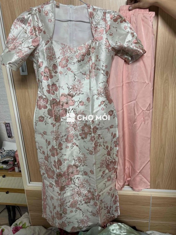 Áo dài nữ Gấm Hoa 3D size M