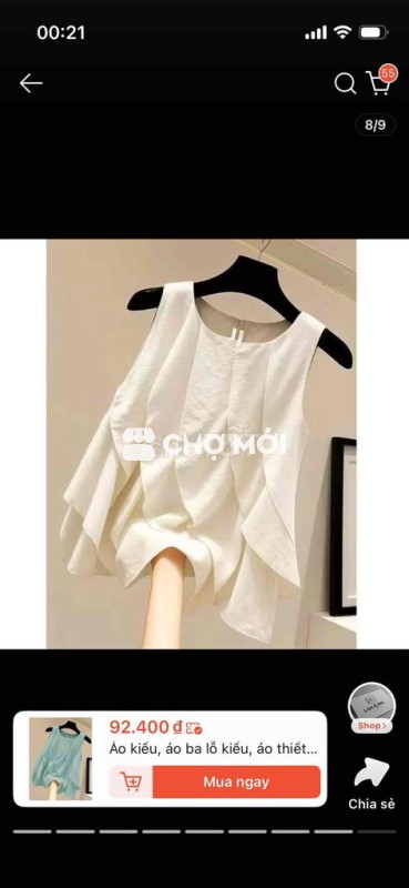 Áo kiểu nữ vải mềm mại size M