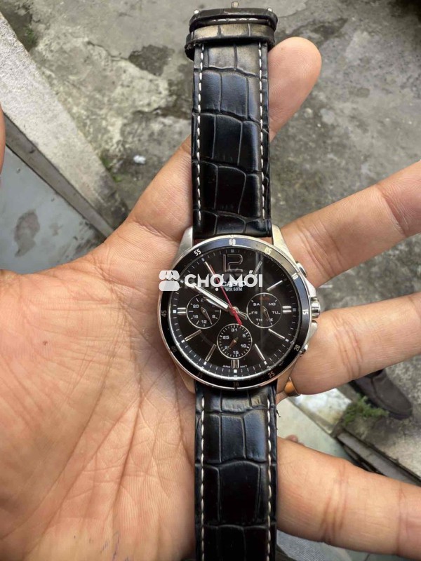 Đồng hồ Casio WR 50M Đen Nam