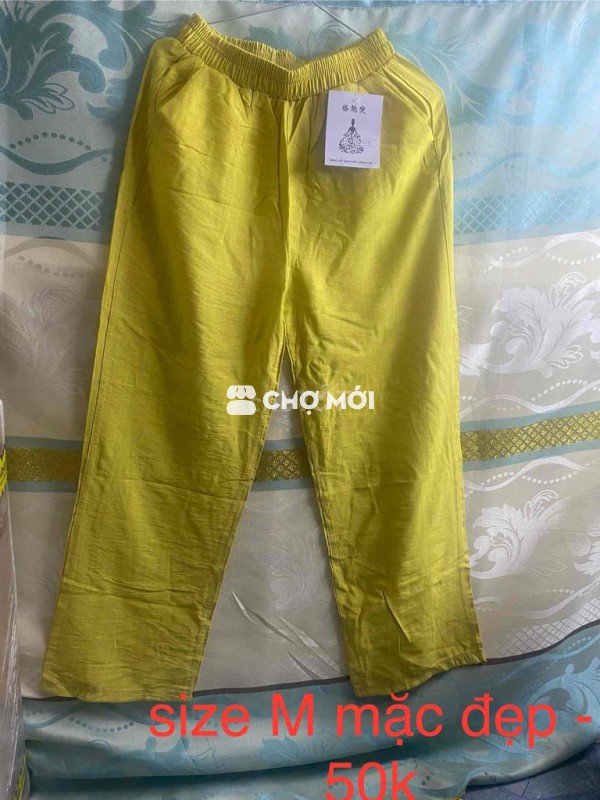 Quần nữ vải size M Mới