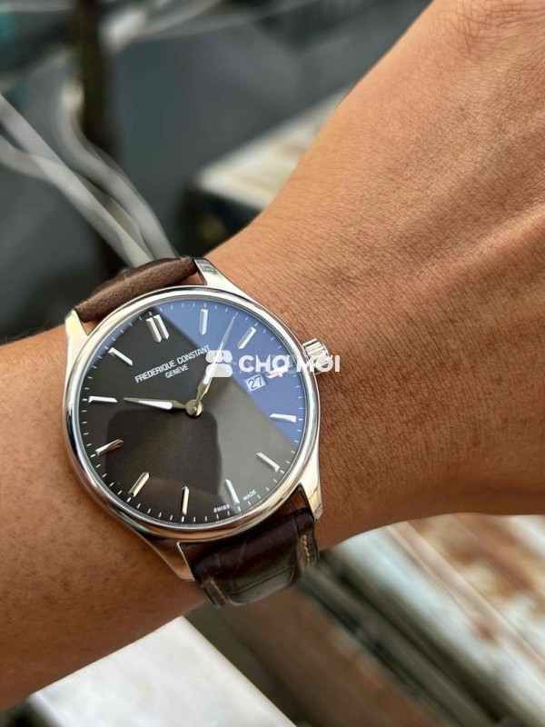 Đồng hồ Frederique Constant mặt xám chải tia