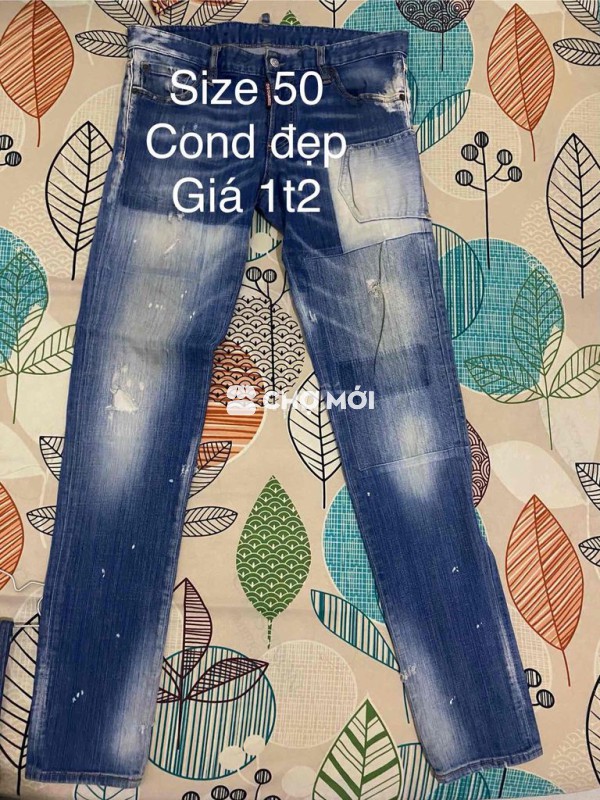 Quần jean nam DSQ size 50 đã dùng