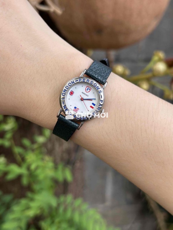 Đồng hồ Persons nữ dây da bò