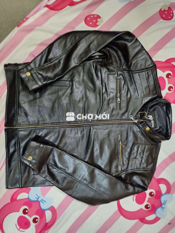 Áo khoác nam da Nâu Đen