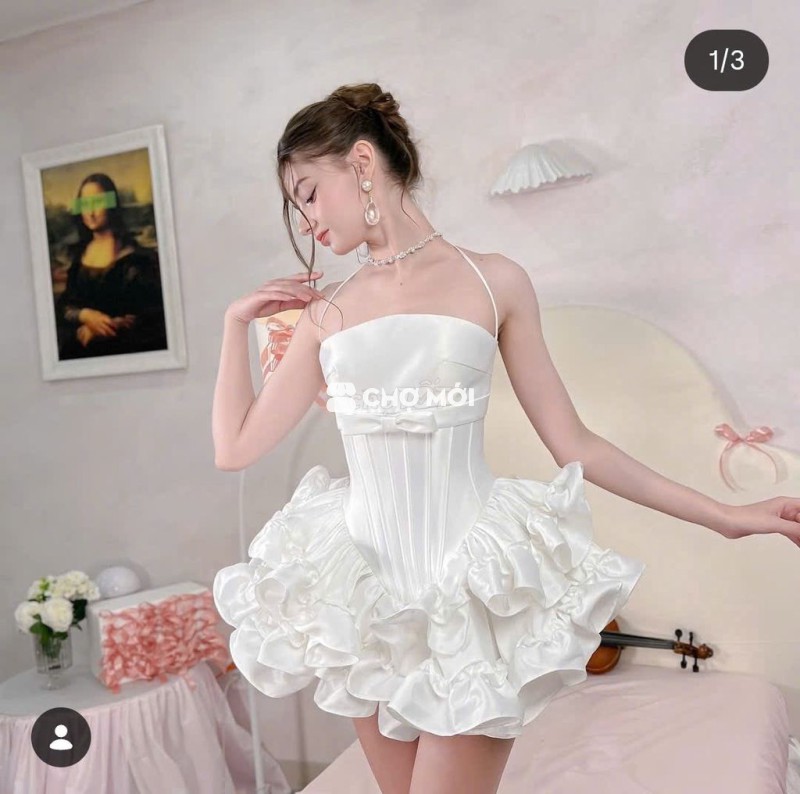 Váy trắng nữ của nhà L'atelier de KATHY new 100%