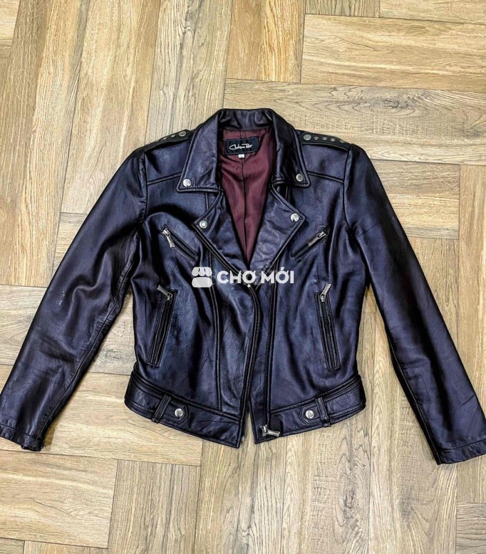 Áo da biker nữ size L