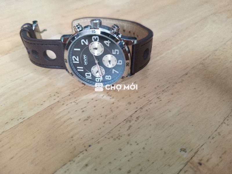 Đồng hồ MVW Nam dây Da Nâu