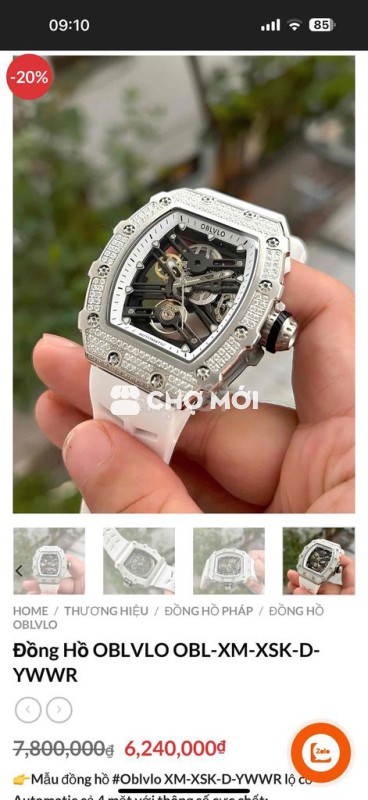 Đồng hồ cơ mới nguyên hộp