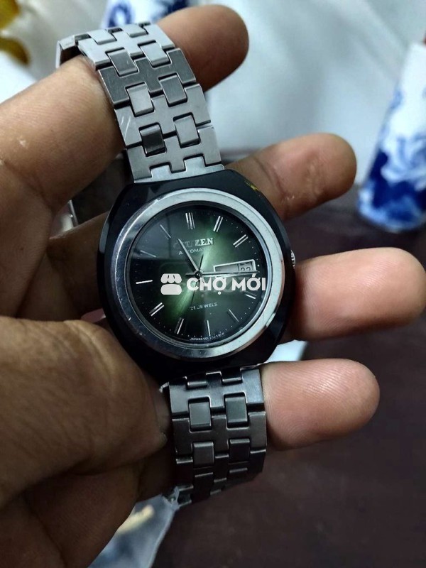 Đồng hồ Citizen Nam 36mm Xanh