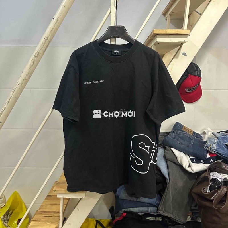 Áo thun Stussy Unisex Cotton Đen M