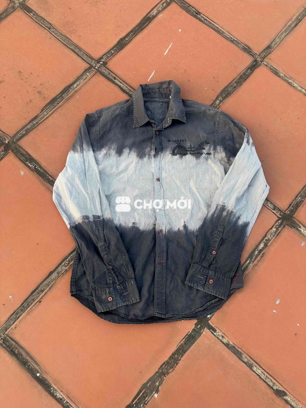 Áo sơ mi GUESS Nam Thêu Vải