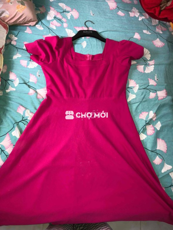 Đầm nữ dáng dài Hồng