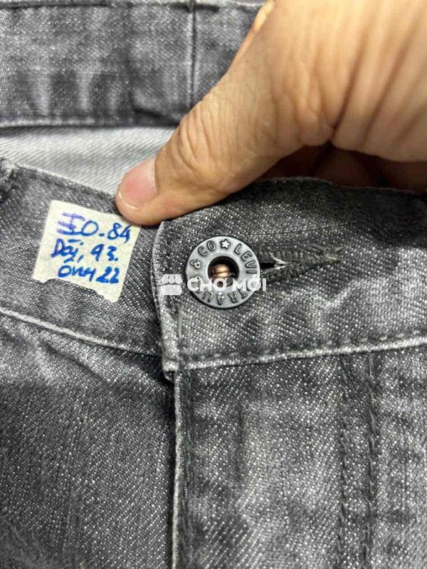 Quần jean Levis nam Cotton xám