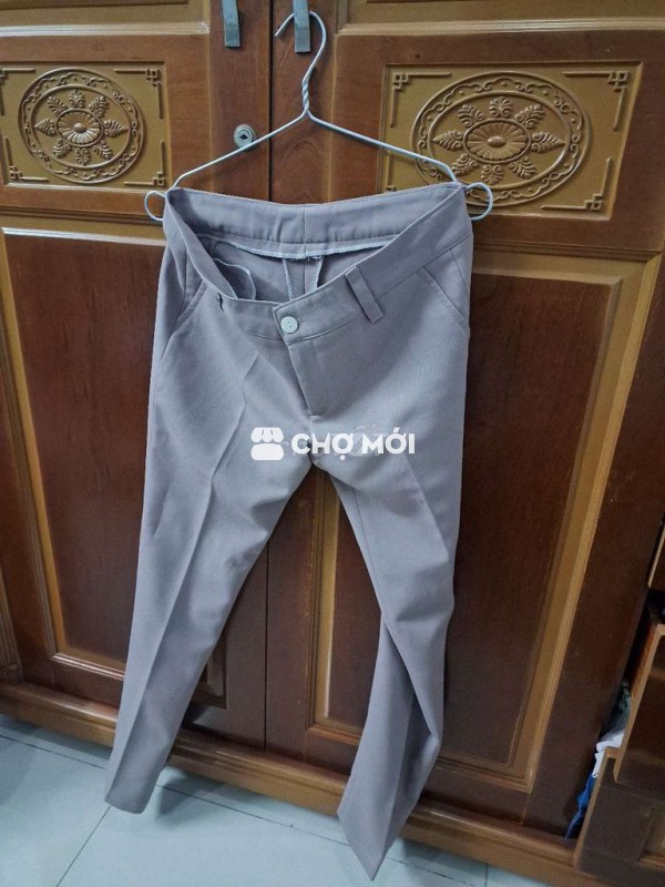 Quần tây nữ xám ôm chân