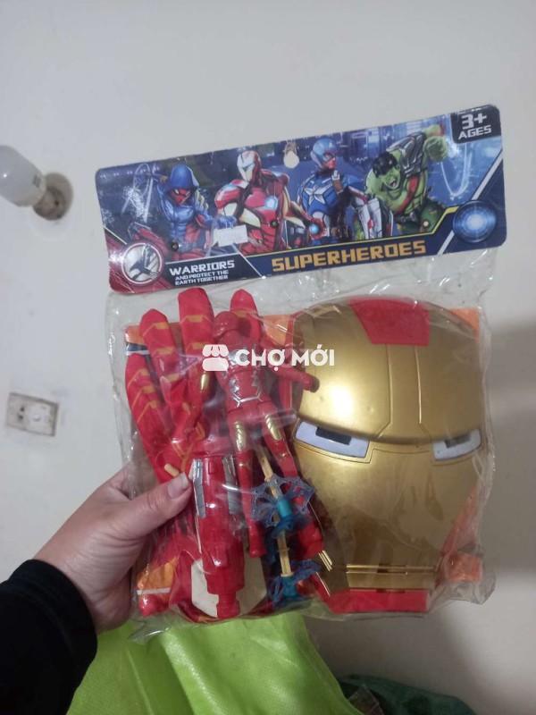 bộ ironman và người nhện cho bé