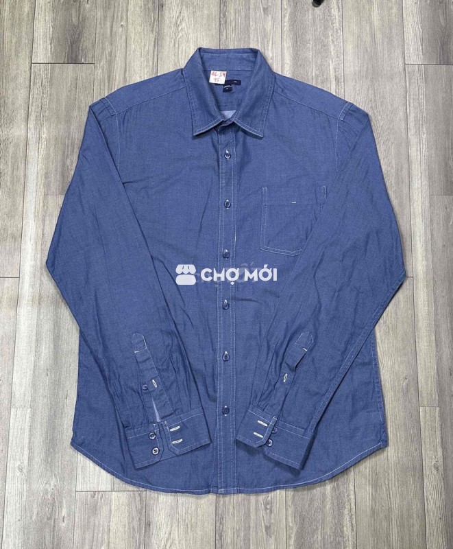 Áo sơ mi Gap Nam Xanh denim size M Mới