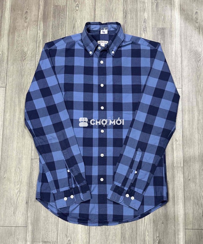 Áo sơ mi Merona Nam Xanh S Mới