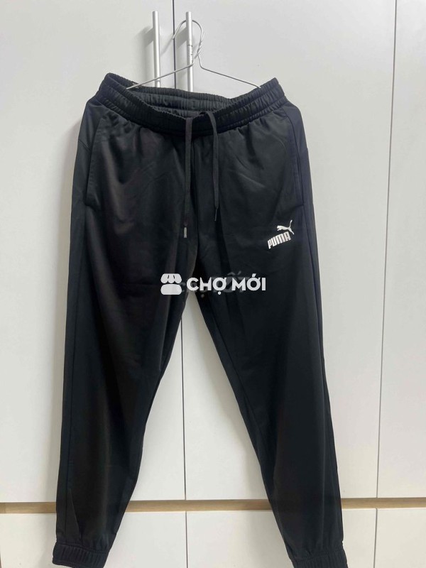 Quần Puma Jogger Nỉ, đen, Chính hãng, Auth, size M