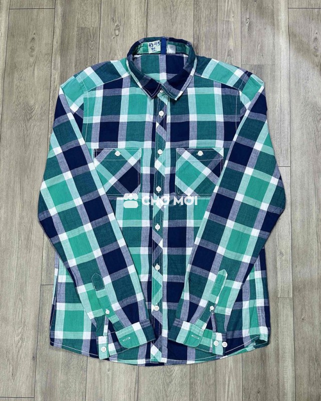 Áo sơ mi H&M nam kẻ caro size S