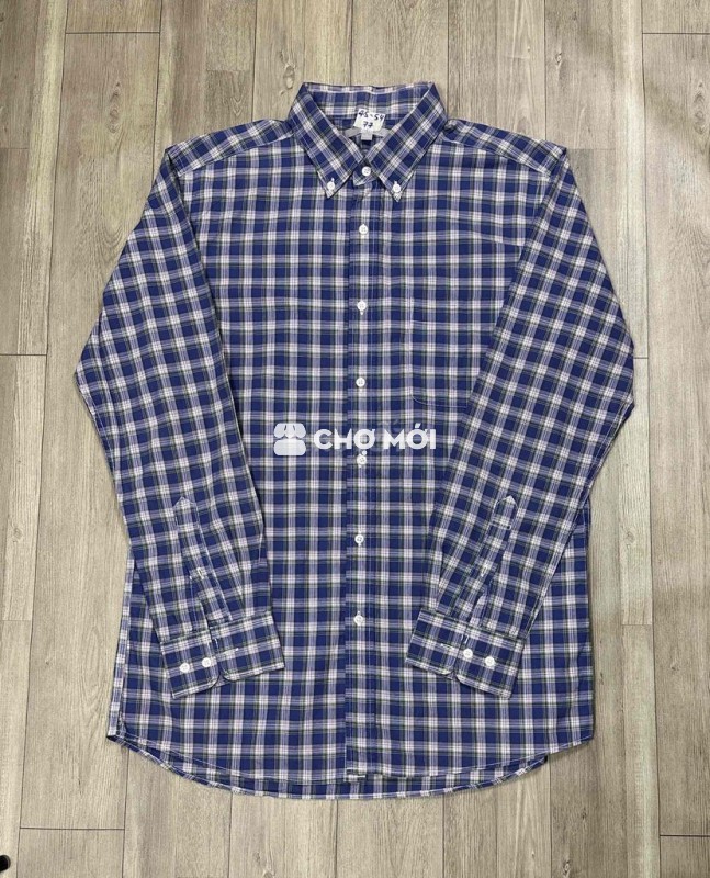 Áo sơ mi Uniqlo kẻ caro Nam size L