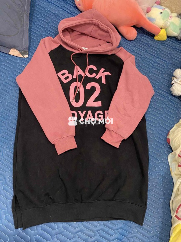 váy hoodie Nữ Nỉ Trẻ trung