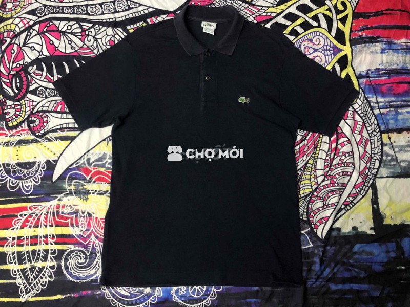 Polo Lacoste L xanh đen 70-80kg
