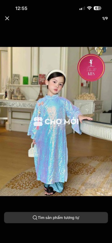 Áo dài bé Kim sa 37-42kg