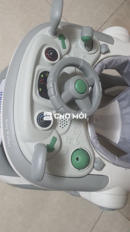 Xe tập đi Happy Baby Xám trắng