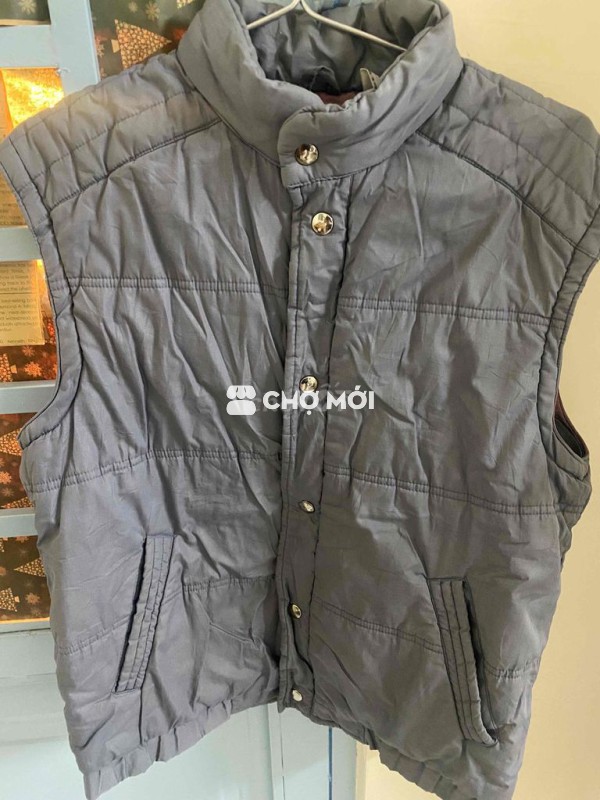 Áo phao Victory vải phao Xám