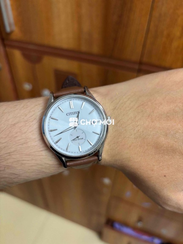Đồng hồ Citizen Eco-Drive Nam Dây da Nâu