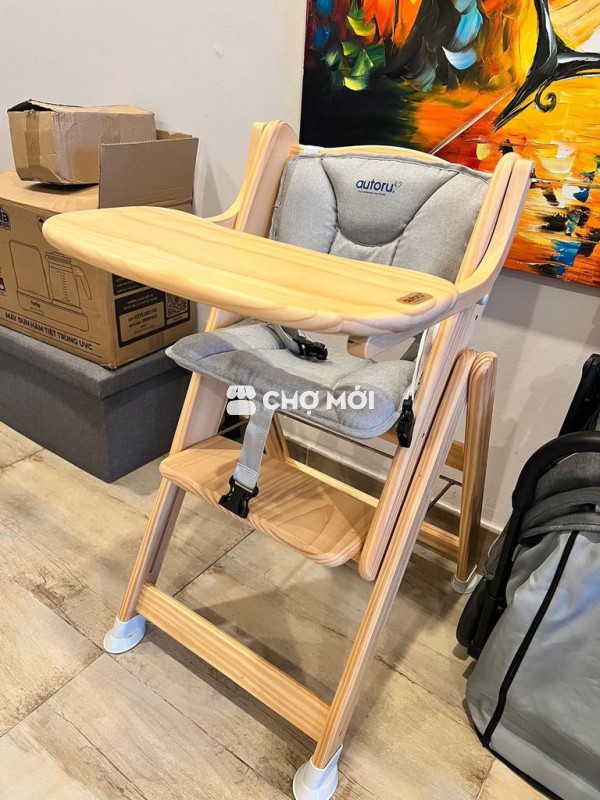700k Ghế ăn dặm Autoru H1 Gỗ Cao Cấp Bền đẹp