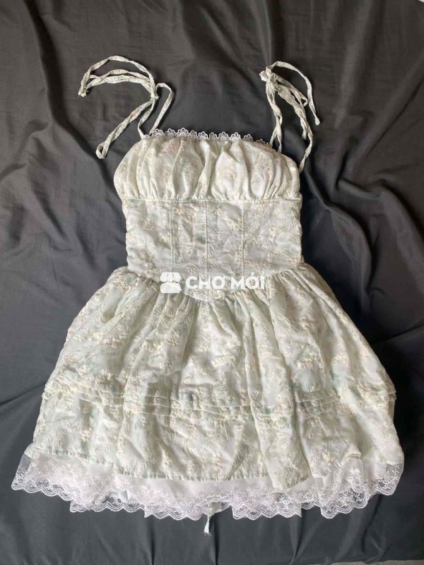 Váy 2 dây nữ Trắng Hoa nhí MỚI
