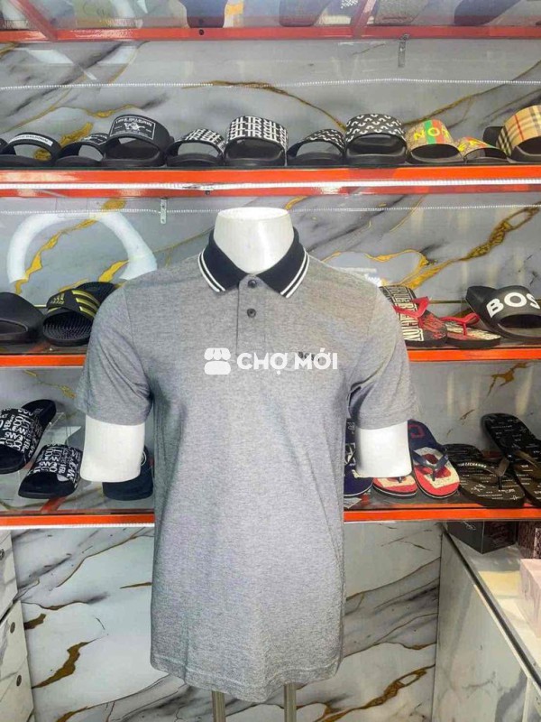 Áo Polo Boss Nam Xám size S