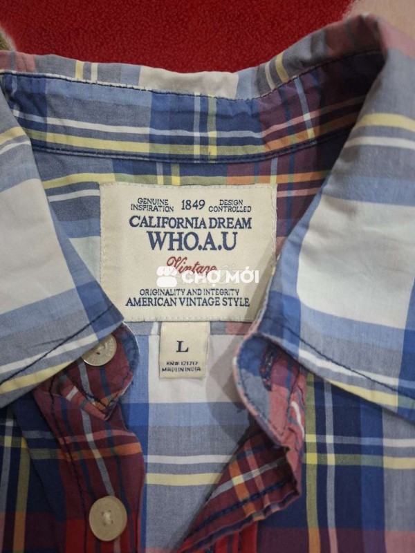 Áo sơ mi WHO.A.U Vintage Nam size L