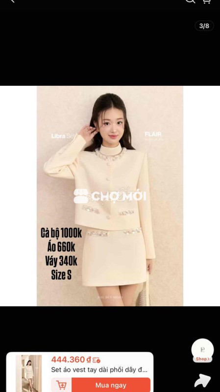 Set áo váy Joie Des Roses Nữ size S