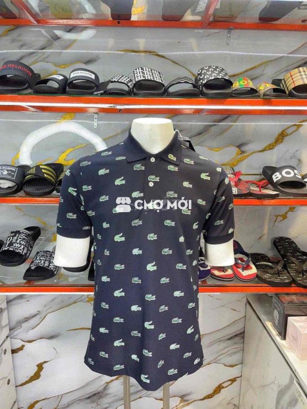 Áo Polo Lacoste Nam Đen cá nhỏ