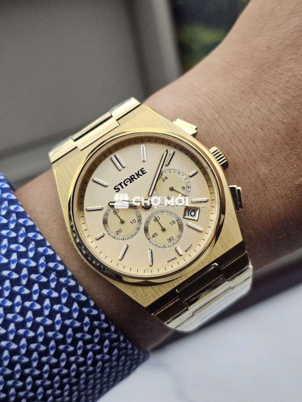 Đồng hồ Starke Nam Vàng 42mm