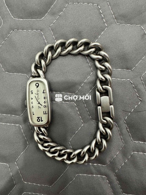 Đồng hồ Again_h Aluminum Trắng bạc