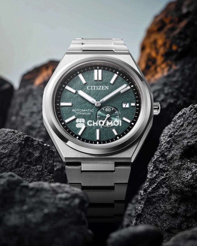 Đồng hồ Citizen Nam zenshin Titanium Xanh lá