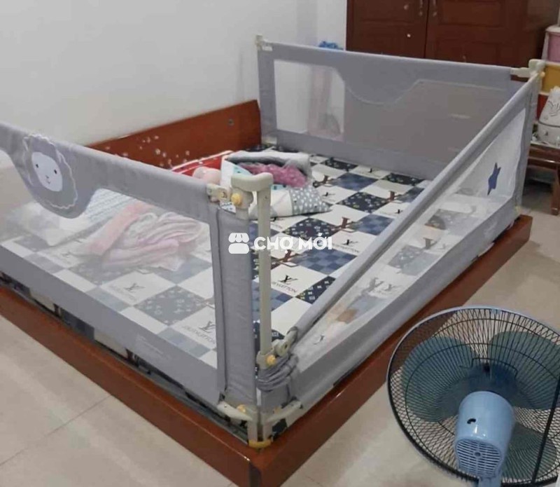 Thanh chắn giường trẻ em Xám