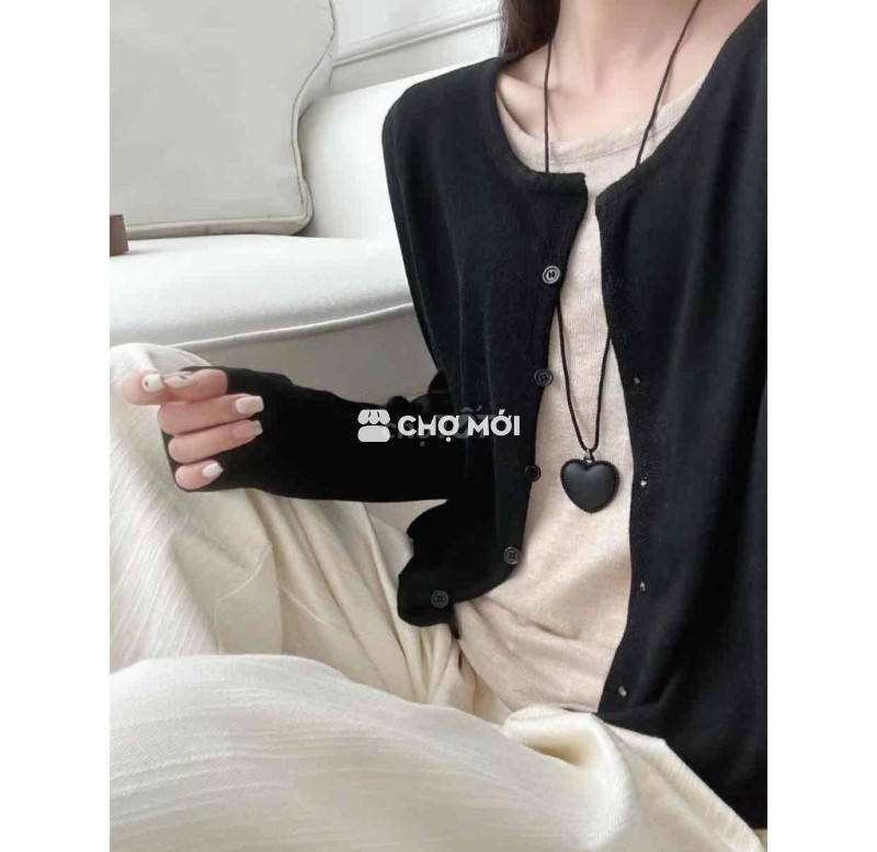 Áo khoác cardigan nữ len mỏng-mới 95%
