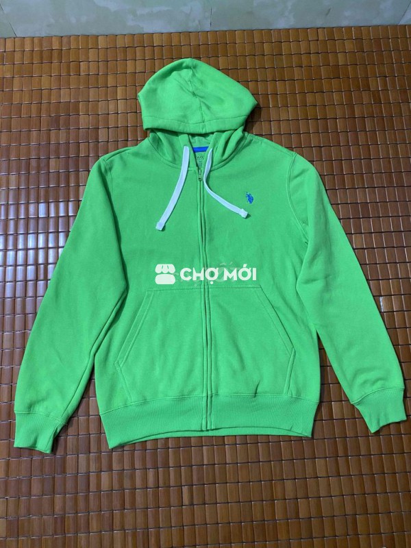 áo khoác nam nử khoá kéo, có mũ trùm đầu 55, 65 kg