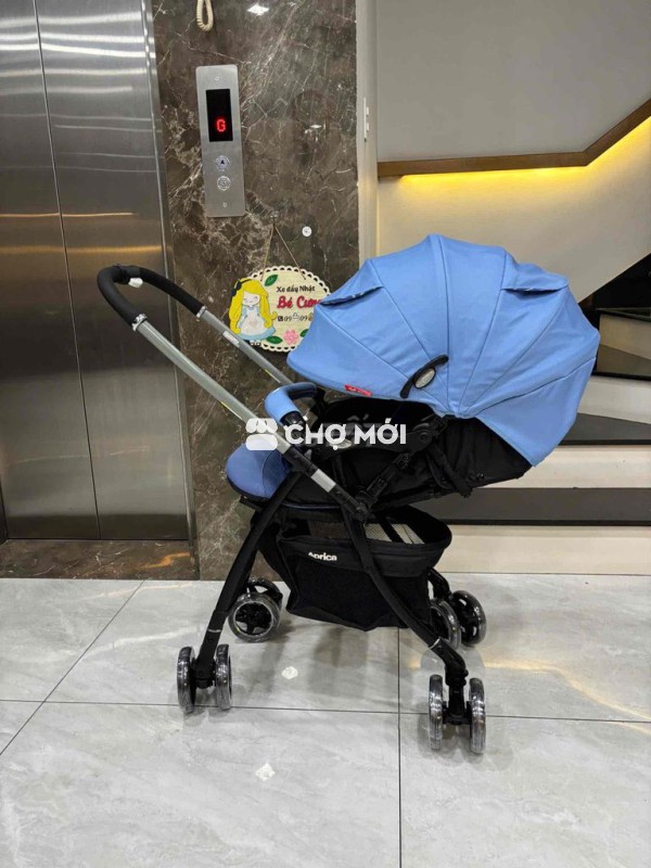Xe đẩy Aprica Luxuna Xanh dương 4cas