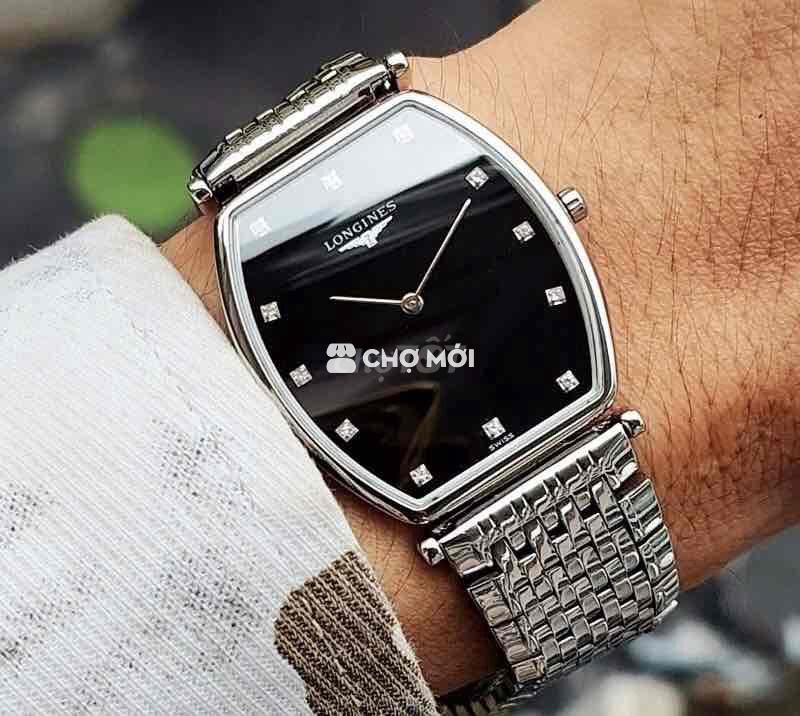 Đồng Hồ Nam : Longines Đính 12 Viên Kim Cương