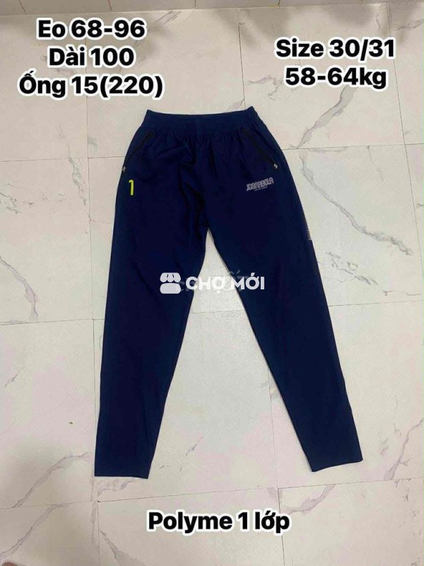 Quần thể thao nam Polyme 1 lớp