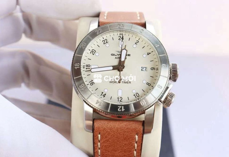 Glycine Airman Purist Giờ GMT Siêu Lướt Mới Đẹp