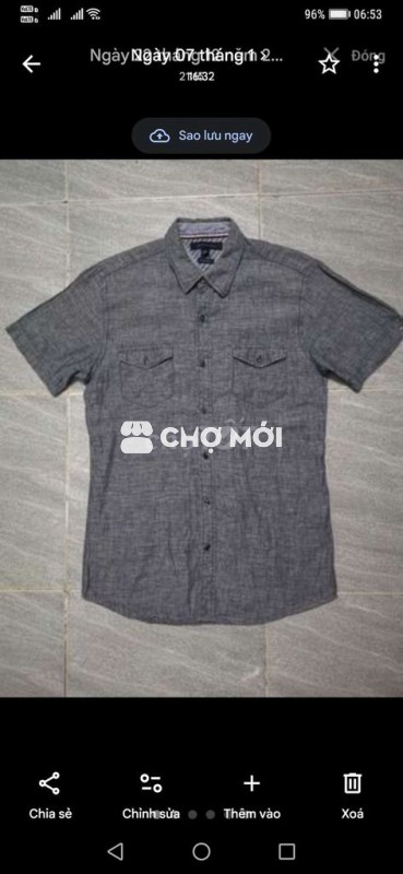 Áo sơmi Tommy Hilfiger Linen ClassicSl U.S form M