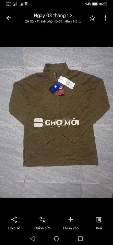 Áo khoác thể thao Mizuno NewTag RunOutdoor form M