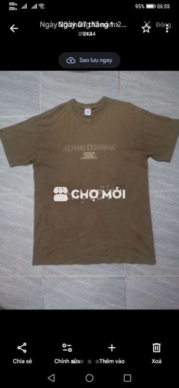 Áo thun Armani A/X Made USA Vin90s Classic form L