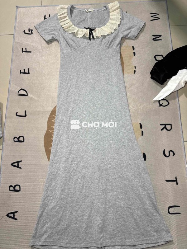 Váy body nữ dáng xoè xám